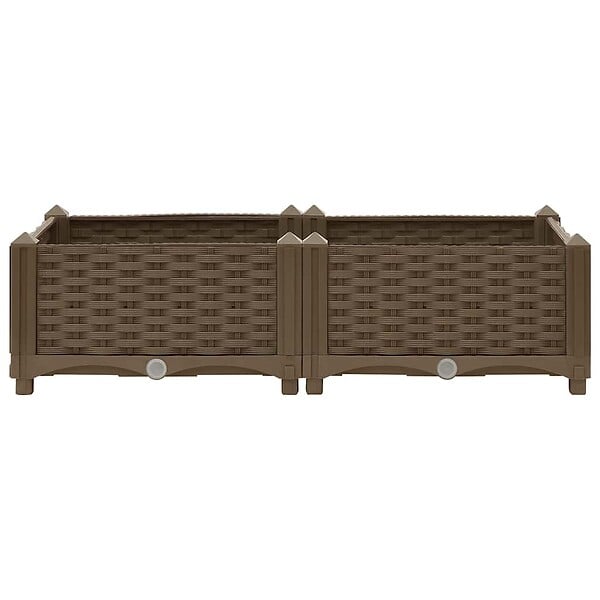 VIDAXL - vidaXL Lit surélevé 80x40x23 cm Polypropylène - large