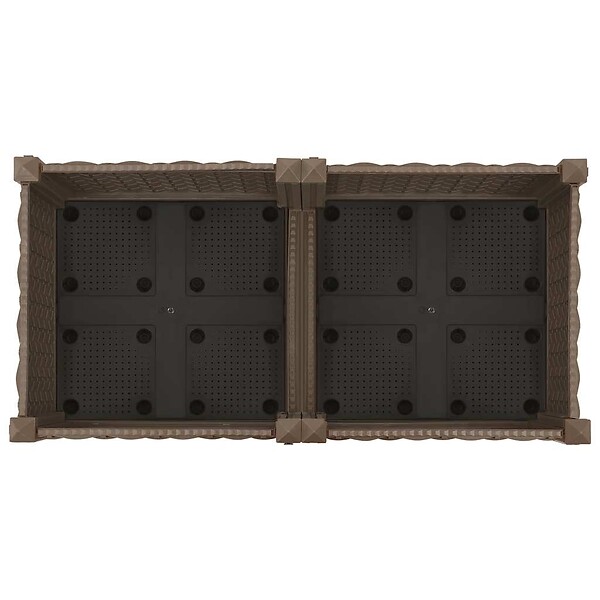 VIDAXL - vidaXL Lit surélevé 80x40x23 cm Polypropylène - large