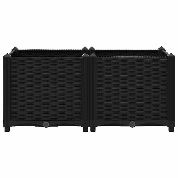 VIDAXL - vidaXL Lit surélevé 80x40x38 cm Polypropylène - large