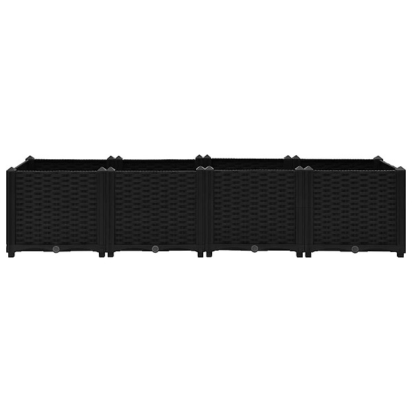 VIDAXL - vidaXL Lit surélevé 160x40x38 cm Polypropylène - large