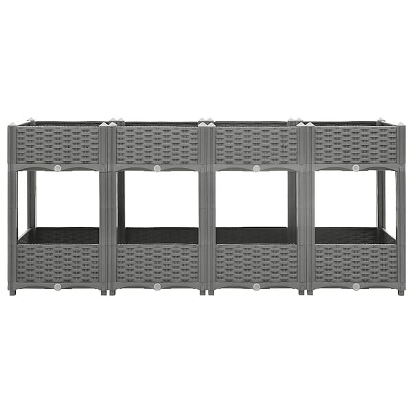 VIDAXL - vidaXL Lit surélevé 160x40x71 cm Polypropylène - large