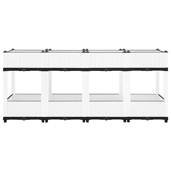VIDAXL - vidaXL Lit surélevé 160x40x71 cm Polypropylène - large