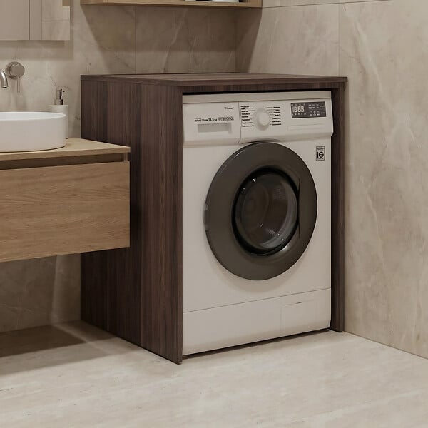 HABITAT ET JARDIN - Meuble Machine à Laver "Bosco 70" -  cm - Dark Walnut - large