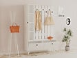 HABITAT ET JARDIN - Meuble d'Entrée en bois "Lala" - 35 x 112 x 170 cm - Blanc - vignette