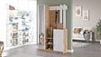 HABITAT ET JARDIN - Meuble d'entrée en bois "DD7" - 113 x 37 x 179 cm - Blanc - vignette
