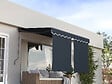 HABITAT ET JARDIN - Store banne avec lambrequin en aluminium 2 x 3 m  "Shadow" - Gris anthracite - vignette
