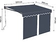 HABITAT ET JARDIN - Store banne avec lambrequin en aluminium 2 x 3 m  "Shadow" - Gris anthracite - vignette