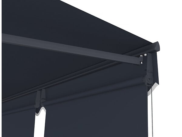 HABITAT ET JARDIN - Store banne avec lambrequin en aluminium 2 x 3 m  "Shadow" - Gris anthracite - large