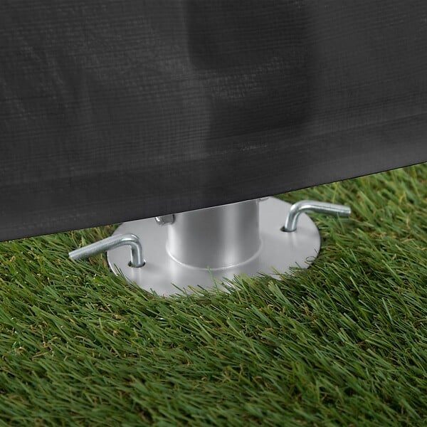 TECTAKE - Tonnelle 4 x 6 m imperméable protection uv 50+ gris structure solide acier bâche de toit panneaux latéraux amovibles fenêtres - large
