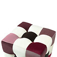 HABITAT ET JARDIN - Pouf en velours "Patchwork" - 42 x 42 x 42 cm - Multicolore - vignette