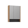 HABITAT ET JARDIN - Meuble Salle de Bain avec Miroir "Ricato 60" - 60 x 16 x 78 cm - Walnut - vignette