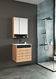 HABITAT ET JARDIN - Meuble Salle de Bain avec Miroir "Ricato 60" - 60 x 16 x 78 cm - Walnut - vignette