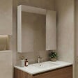 HABITAT ET JARDIN - Meuble Salle de Bain avec Miroir "Nuvola 60 v2" - 66 x 16 x 60 cm - Cashmere - vignette
