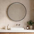 HABITAT ET JARDIN - Miroir Décoratif en Bois "Moonlight 90 v2" - 90 x 7 x 90 cm - Matte Grey - vignette