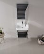 HABITAT ET JARDIN - Meuble Salle de Bain avec Miroir "Orbit 50" - 50 x 16 x 71 cm - Grey - vignette