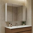 HABITAT ET JARDIN - Meuble Salle de Bain avec Miroir "Nuvola 100 v2" - 97 x 16 x 66 cm - White - vignette