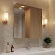 HABITAT ET JARDIN - Meuble Salle de Bain avec Miroir "Purus 65" - 63 x 18 x 68 cm - Sonomo Oak - vignette