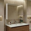 HABITAT ET JARDIN - Meuble Salle de Bain avec Miroir "Nuvola 80 v2" - 75 x 16 x 66 cm - White - vignette