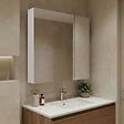 HABITAT ET JARDIN - Meuble Salle de Bain avec Miroir "Nuvola 60 v2" - 66 x 16 x 60 cm - White - vignette