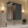 HABITAT ET JARDIN - Meuble Salle de Bain avec Miroir "Purus 55" - 56 x 18 x 68 cm - Matte Anthracite - vignette