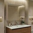 HABITAT ET JARDIN - Meuble Salle de Bain avec Miroir "Side 80" - 79 x 16 x 66 cm - Oak - vignette