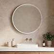 HABITAT ET JARDIN - Miroir Décoratif en Bois "Moonlight 90 v2" - 90 x 7 x 90 cm - Matte White - vignette
