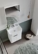HABITAT ET JARDIN - Meuble Salle de Bain avec Miroir "Orbit 50" - 50 x 16 x 71 cm - White - vignette