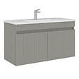 HABITAT ET JARDIN - Meuble Vasque "Tivoli 100" - 100 x 45 x 57 cm - Matte Cashmere - vignette