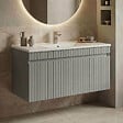 HABITAT ET JARDIN - Meuble Vasque "Tivoli 100" - 100 x 45 x 57 cm - Matte Cashmere - vignette