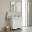 HABITAT ET JARDIN - Ensemble Meuble Vasque avec Miroir (2 Pièces) "Purus 80" - 80 x 50 x 83 cm - White - vignette