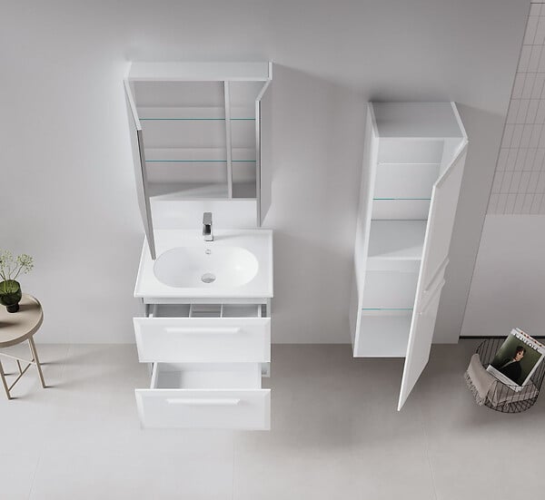HABITAT ET JARDIN - Meuble Vasque "Nuvola 65 v2" - 65 x 50 x 62 cm - White - large