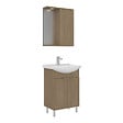 HABITAT ET JARDIN - Ensemble Meuble Vasque avec Miroir (2 Pièces) "Purus 55" - 55 x 50 x 83 cm - Oak - vignette