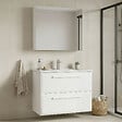 HABITAT ET JARDIN - Ensemble Meuble Vasque avec Miroir (2 Pièces) "Nuvola 80 v2" - 80 x 50 x 62 cm - White - vignette