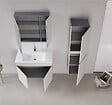 HABITAT ET JARDIN - Meuble Vasque "Tivoli 85" - 85 x 45 x 57 cm - Matte Cashmere - vignette