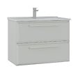 HABITAT ET JARDIN - Meuble Vasque "Nuvola 80 v2" - 80 x 50 x 62 cm - Cashmere - vignette