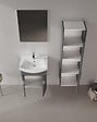 HABITAT ET JARDIN - Ensemble Meuble Vasque avec Miroir (2 Pièces) "Purus 55" - 55 x 50 x 58 cm - Matte Anthracite - vignette