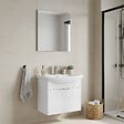 HABITAT ET JARDIN - Ensemble Meuble Vasque avec Miroir (2 Pièces) "Purus 65" - 65 x 50 x 58 cm - White - vignette