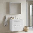 HABITAT ET JARDIN - Ensemble Meuble Vasque avec Miroir (2 Pièces) "Nuvola 65 v2" - 65 x 50 x 62 cm - White - vignette