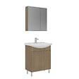 HABITAT ET JARDIN - Ensemble Meuble Vasque avec Miroir (2 Pièces) "Purus 65" - 65 x 50 x 83 cm - Oak - vignette