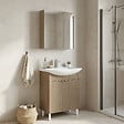 HABITAT ET JARDIN - Ensemble Meuble Vasque avec Miroir (2 Pièces) "Purus 65" - 65 x 50 x 83 cm - Oak - vignette