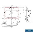 STANO - Meuble salle de bain design simple vasque FORTINA largeur 60 cm chêne clair - vignette