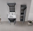 HABITAT ET JARDIN - Meuble Vasque "Tivoli 65" - 65 x 45 x 57 cm - Matte Anthracite - vignette