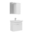 HABITAT ET JARDIN - Ensemble Meuble Vasque avec Miroir (2 Pièces) "Purus 65" - 65 x 50 x 58 cm - White - vignette
