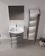 HABITAT ET JARDIN - Ensemble Meuble Vasque avec Miroir (2 Pièces) "Purus 65" - 65 x 50 x 83 cm - Matte Anthracite - vignette