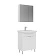 HABITAT ET JARDIN - Ensemble Meuble Vasque avec Miroir (2 Pièces) "Purus 65" - 65 x 50 x 83 cm - White - vignette