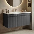 HABITAT ET JARDIN - Meuble Vasque "Tivoli 100" - 100 x 45 x 57 cm - Matte Anthracite - vignette
