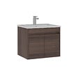 HABITAT ET JARDIN - Meuble Vasque "Side 65 v2" - 65 x 45 x 52 cm - Dark Walnut - vignette