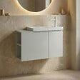 HABITAT ET JARDIN - Meuble Vasque "Ferla 80" - 80 x 22 x 45 cm - Matte Cashmere - vignette