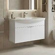 HABITAT ET JARDIN - Meuble Vasque "Purus 80" - 80 x 50 x 58 cm - White - vignette