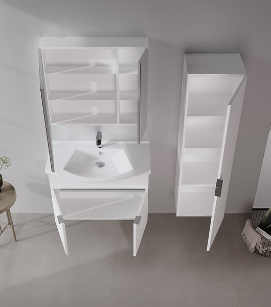 HABITAT ET JARDIN - Meuble Vasque "Purus 80" - 80 x 50 x 58 cm - White - large